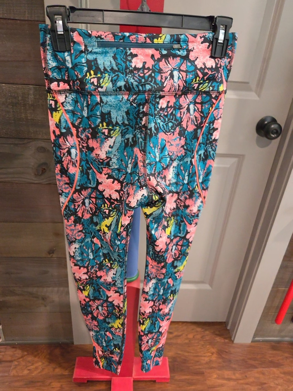 Nike Dri-fit Pink, Blue & Yellow Floral Womens Leggings